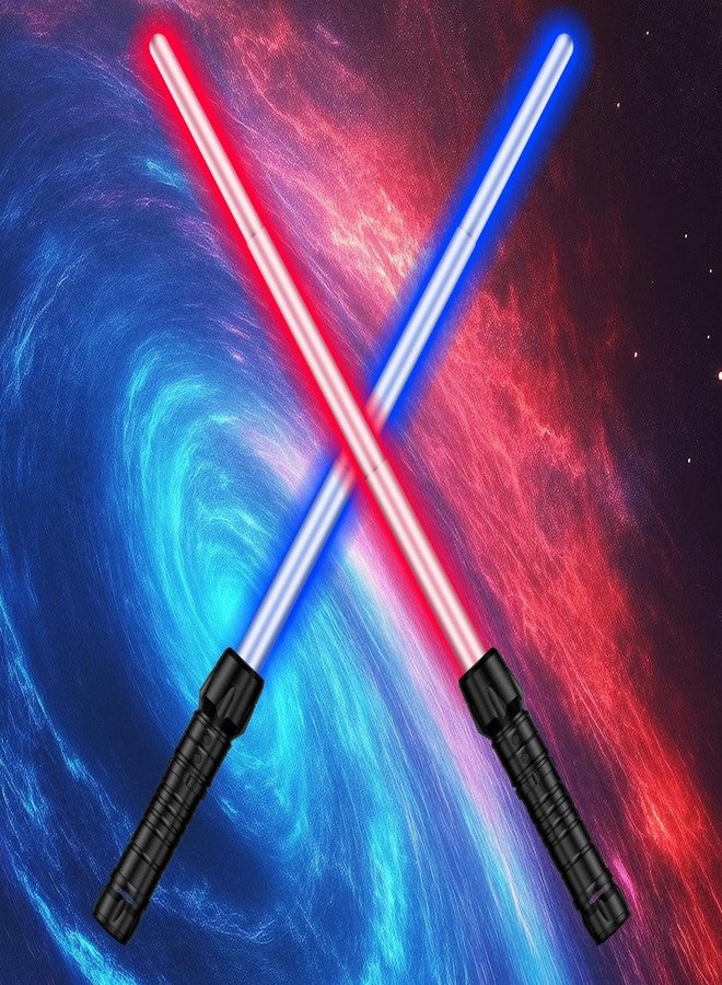 Solizan Light Up Sabers, 2 in 1 Dual Saber with Fx Sound (Motion Sensitive), Expandable Light up Toy for Kids, Telescopic Handle for Galaxy War Fighter Warriors, Halloween Party Christmas Birthday Gift - Image 1